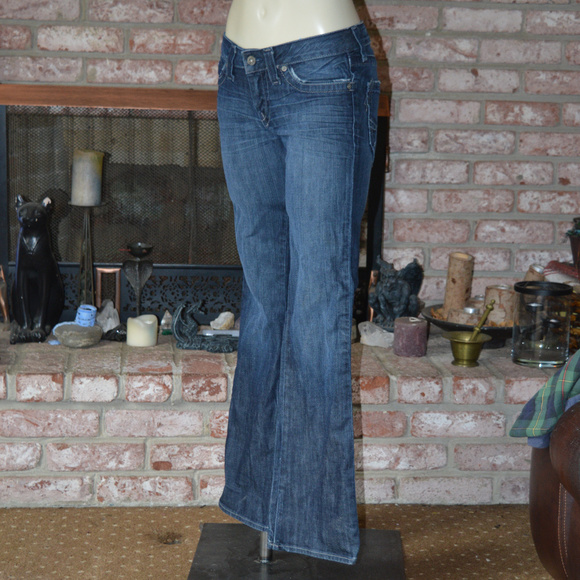 Lucky Brand Lola Boot Cut Denim Jeans Distressed - Picture 2 of 7